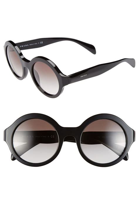 prada round 51mm sunglasses silver|nordstrom rack Prada sunglasses.